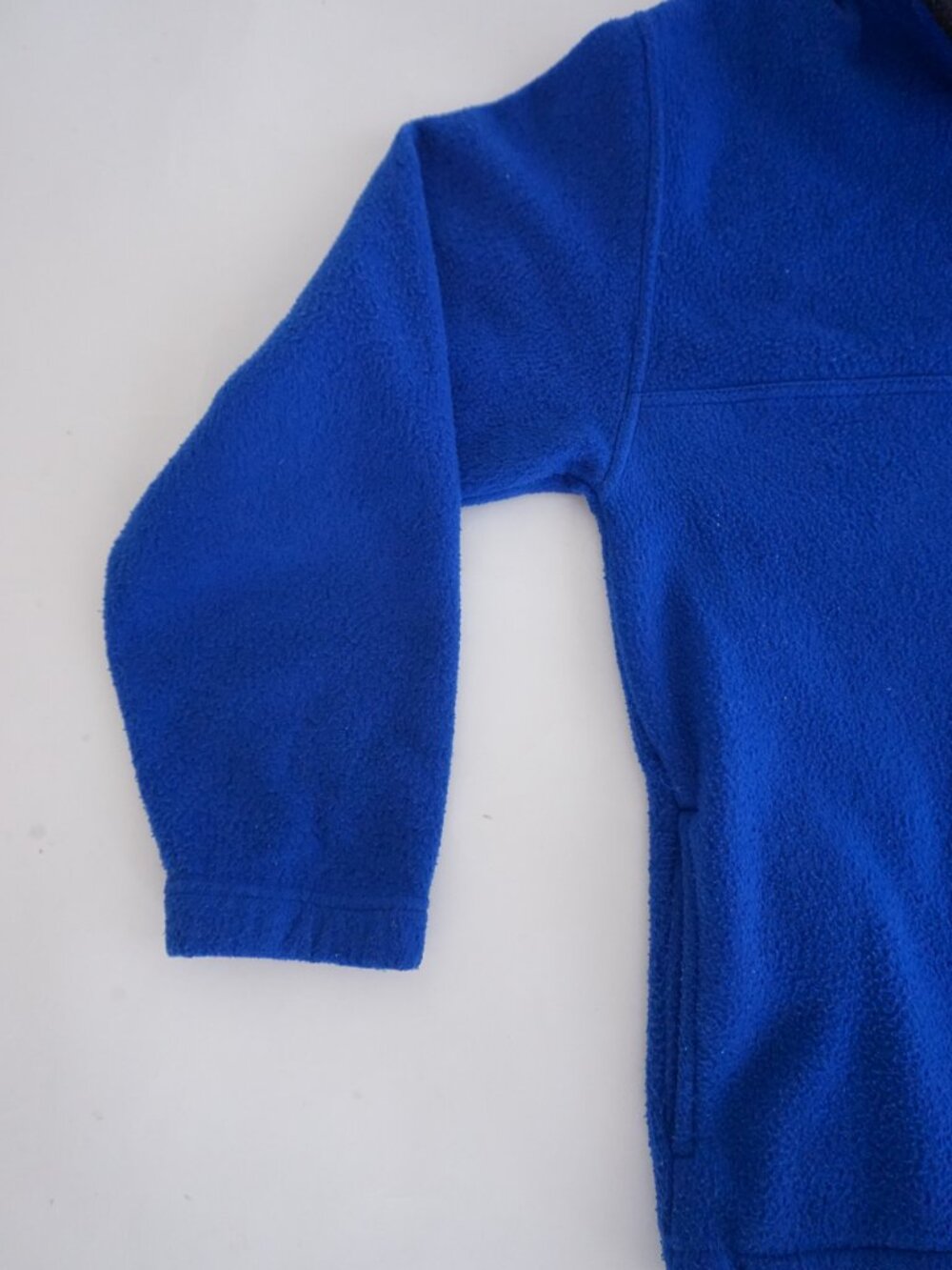 Vintage R&R Sport Blue Quarter Zip Fleece Mock Neck Outdoor Hiking Sweater Large - Picture 8 of 10